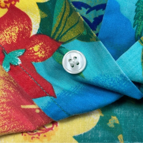 Blue Generation Tropical Breeze Men's Floral Shirt Size L - Picture 8 of 10